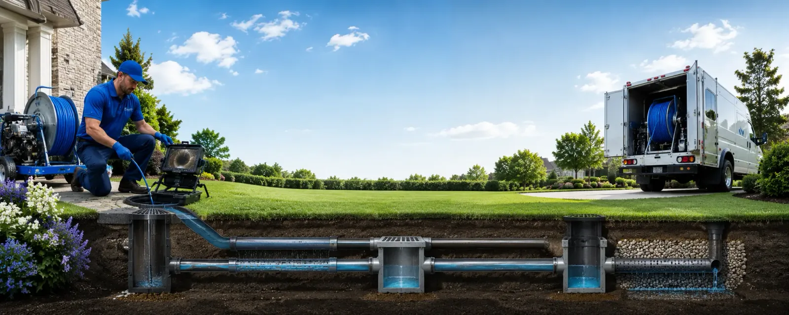 Outdoor drain cleaning information for Laura, OH